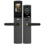 Lockly PGD898D 全高清攝影機和顯示器門鈴 電子門鎖 (帶雙向音訊) (太空灰) (額外送專用鋰電池1粒)